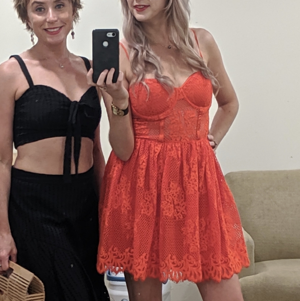 Red dress